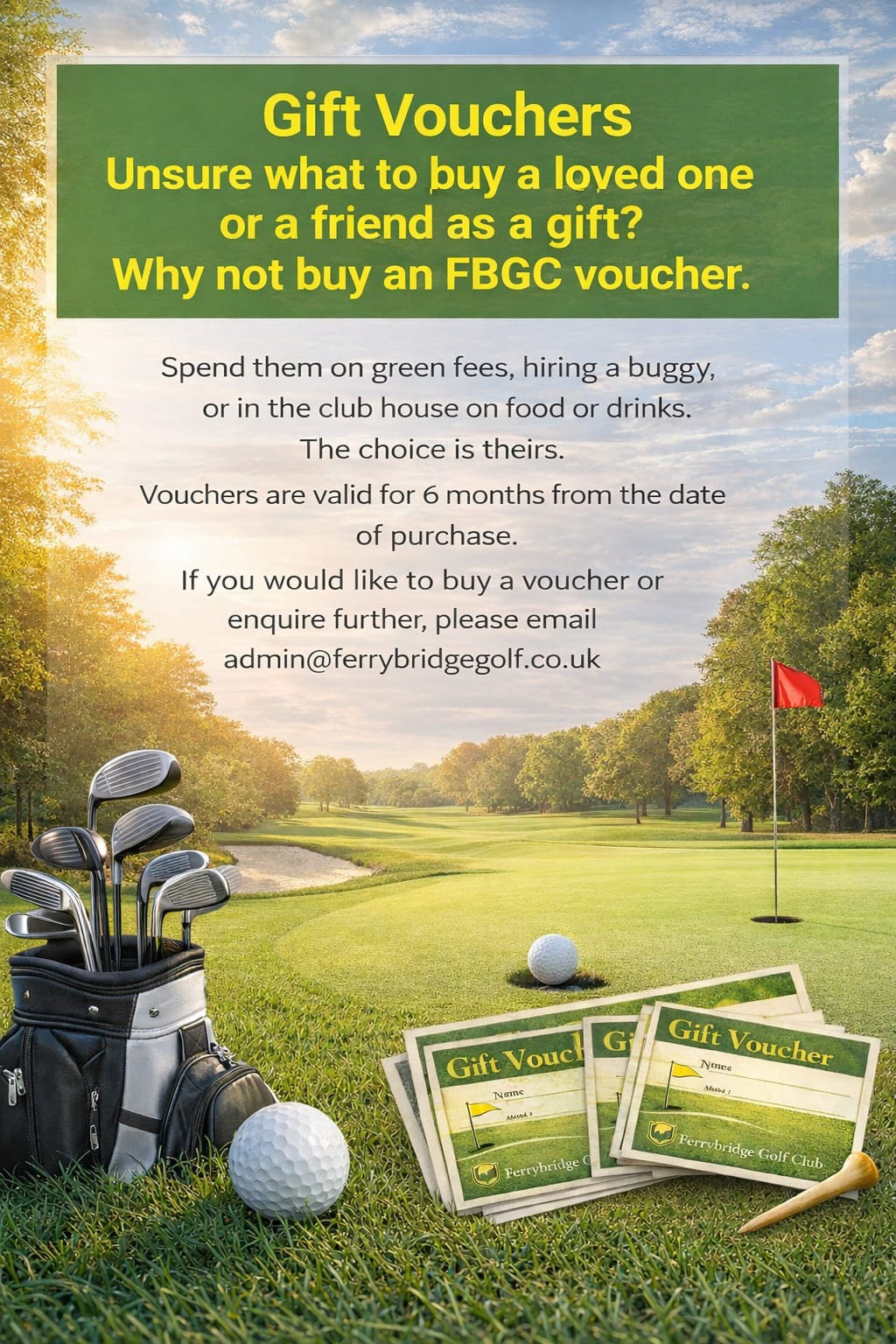 ferrybridge golf club gift voucher